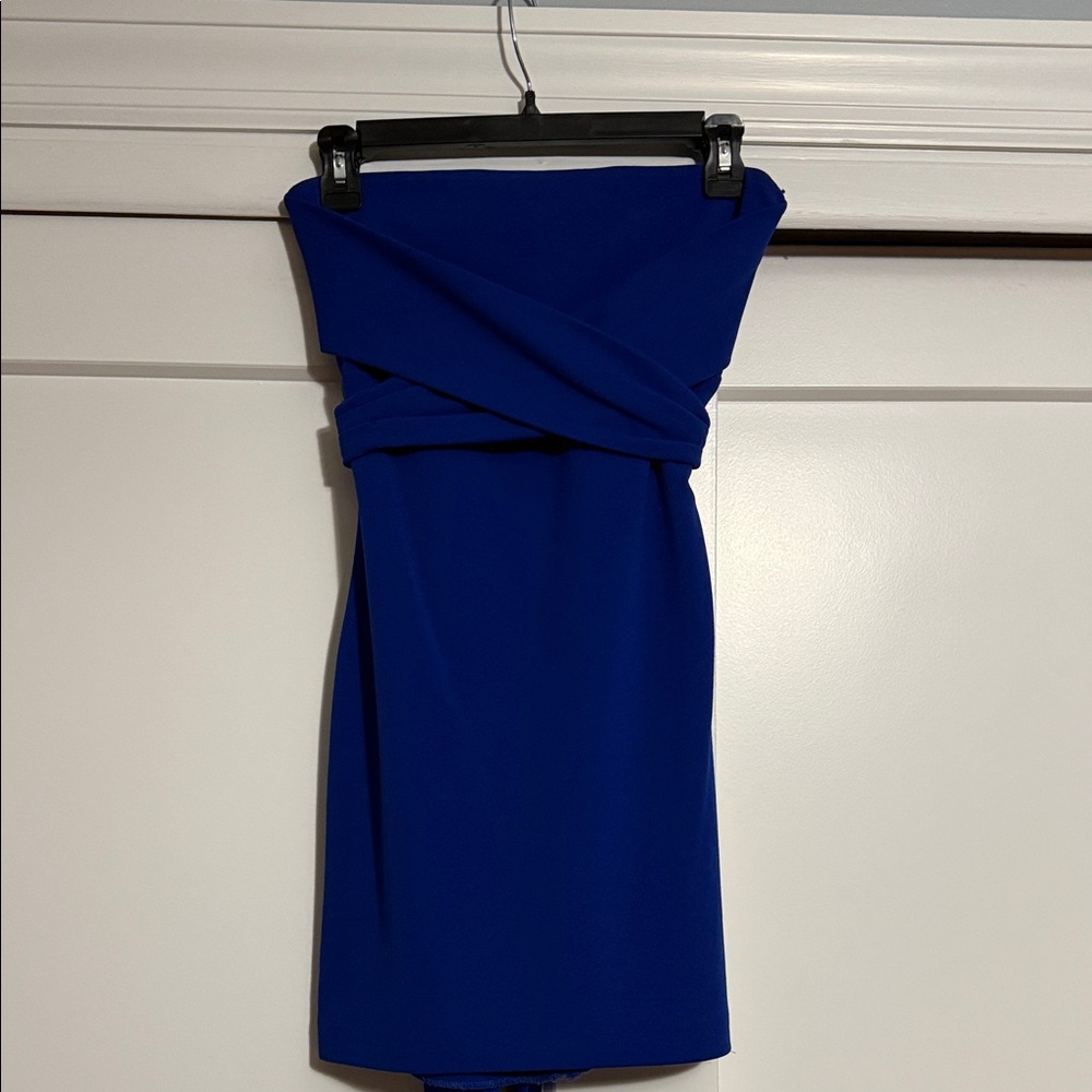 Lulu's Royal Blue Strapless Dress